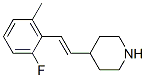 Piperidine, 4-[(1E)-2-(2-fluoro-6-methylphenyl)ethenyl]- (9CI) 구조식 이미지