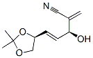 4-Pentenenitrile,5-[(4S)-2,2-dimethyl-1,3-dioxolan-4-yl]-3-hydroxy-2-methylene-,(3S,4E)-(9CI) Structure