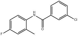 3-Chloro-N-(4-fluoro-2-Methylphenyl)benzaMide, 97% 구조식 이미지