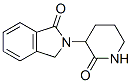 2,3-Dihydro-2-(2-oxo-3-piperidyl)-1H-isoindol-1-one 구조식 이미지