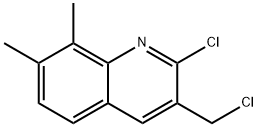 2-CHLORO-3-(CHLOROMETHYL)-7,8-DIMETHYLQUINOLINE Structure