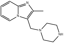 Imidazo[1,2-a]pyridine, 2-methyl-3-(1-piperazinylmethyl)- (9CI) Structure