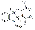 Dimethyl-(2S, 3aR, 8aS)-8-acetyl-1,2,3,3a,8a-hexahydropyrrolo[2,3]indol-1,2-dicarboxylate Structure