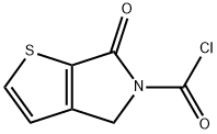 5H-Thieno[2,3-c]pyrrole-5-carbonyl chloride, 4,6-dihydro-6-oxo- (9CI) Structure