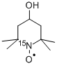 4-HYDROXY-2,2,6,6-TETRAMETHYLPIPERIDINE-1-15N-OXYL 구조식 이미지