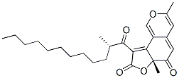 (R)-3,6a-Dimethyl-9-[(S)-2-methyl-1-oxododecyl]-6H-furo[2,3-h]-2-benzopyran-6,8(6aH)-dione Structure