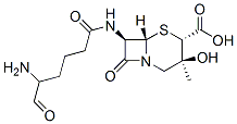 7베타-(5-아미노아디파미도)-3베타-히드록시-3알파-메틸세팜-4알파-카르복실산 구조식 이미지