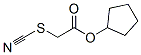 Acetic acid, thiocyanato-, cyclopentyl ester (9CI) Structure