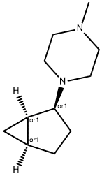 Piperazine, 1-bicyclo[3.1.0]hex-2-yl-4-methyl-, (1-alpha-,2-ba-,5-alpha-)- (9CI) Structure