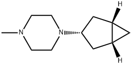 Piperazine, 1-bicyclo[3.1.0]hex-3-yl-4-methyl-, (1-alpha-,3-ba-,5-alpha-)- (9CI) 구조식 이미지