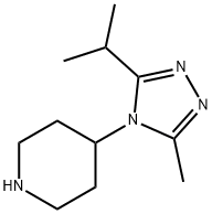 Piperidine, 4-[3-methyl-5-(1-methylethyl)-4H-1,2,4-triazol-4-yl]- (9CI) Structure