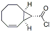 Bicyclo[6.1.0]non-2-ene-9-carbonyl chloride, (1alpha,8alpha,9alpha)- (9CI) Structure