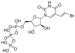 5-(2-bromovinyl)-1-arabinofuranosyluracil 5'-triphosphate Structure