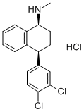 Sertraline hydrochloride 구조식 이미지