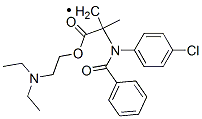 2-디에틸아미노에틸2-[벤조일-(4-클로로페닐)아미노]-2-메틸-프로파노에이트 구조식 이미지