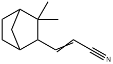 3-(3,3-dimethylbicyclo[2.2.1]hept-2-yl)acrylonitrile Structure