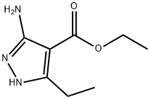 에틸5-아미노-3-에틸-1H-피라졸-4-카르복실레이트 구조식 이미지
