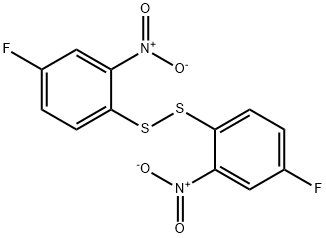 비스(4-플루오로-2-니트로페닐)디설파이드 구조식 이미지