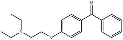4-[2-(diethylamino)ethoxy]benzophenone Structure