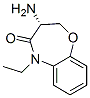 1,5-Benzoxazepin-4(5H)-one,3-amino-5-ethyl-2,3-dihydro-,(3R)-(9CI) 구조식 이미지