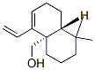 4a(2H)-Naphthalenemethanol,5-ethenyl-1,3,4,7,8,8a-hexahydro-1,1-dimethyl-,(4aS,8aR)-(9CI) 구조식 이미지