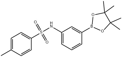 3-(톨루엔-4-설포닐아미노)페닐보론산,피나콜에스테르 구조식 이미지