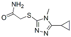 Acetamide, 2-[(5-cyclopropyl-4-methyl-4H-1,2,4-triazol-3-yl)thio]- (9CI) 구조식 이미지