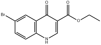 에틸6-broMo-4-옥소-1,4-디히드로퀴놀린-3-카르복실레이트 구조식 이미지