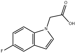 (5-FLUOROINDOL-1-YL)아세트산 구조식 이미지