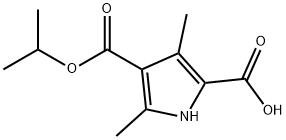 1H-Pyrrole-2,4-dicarboxylicacid,3,5-dimethyl-,4-(1-methylethyl)ester(9CI) Structure
