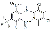 3,5-dichloro-N-[3-chloro-2,6-dinitro-4-(trifluoromethyl)phenyl]-4,6-di methyl-pyridin-2-amine 구조식 이미지