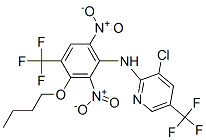 2-Pyridinamine, N-(3-butoxy-2,6-dinitro-4-(trifluoromethyl)phenyl)-3-c hloro-5-(trifluoromethyl)- 구조식 이미지
