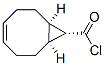 Bicyclo[6.1.0]non-4-ene-9-carbonyl chloride, (1alpha,8alpha,9alpha)- (9CI) 구조식 이미지