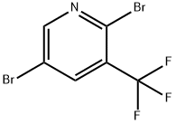 2,5-디브로모-3-(트리플루오로메틸)피리딘 구조식 이미지