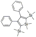 1,1-DIMETHYL-3,4-DIPHENYL-2,5-BIS-트리메틸실라닐-1H-실롤 구조식 이미지