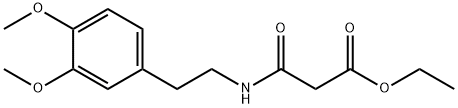 프로판산,3-[[2-(3,4-디메톡시페닐)에틸]아미노]-3-옥소-,에틸에스테르 구조식 이미지