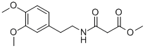 Propanoic  acid,3-[[2-(3,4-dimethoxyphenyl)ethyl]amino]-3-oxo-,methyl  ester Structure