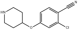 2-CHLORO-4-(PIPERIDIN-4-YLOXY)BENZONITRILE Structure