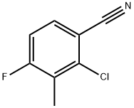 2-chloro-4-fluoro-3-methylbenzonitrile Structure