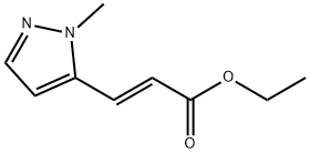 (2E)-3-(1-methyl-1H-pyrazol-5-yl)-2-Propenoic acid ethyl ester 구조식 이미지