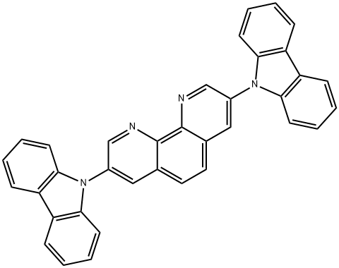 3,8-디(9H-카르바졸-9-일)-1,10-페난트롤린 구조식 이미지