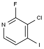 3-클로로-2-플루오로-4-요오도피리딘 구조식 이미지