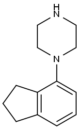 1-(2,3-디하이드로-1H-인덴-4-일)피페라진 구조식 이미지