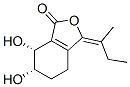 1(3H)-Isobenzofuranone, 3-butylidene-4,5,6,7-tetrahydro-6,7-dihydroxy-, (6S,7R)- (9CI) 구조식 이미지
