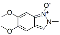 2H-Indazole,5,6-dimethoxy-2-methyl-,1-oxide(9CI) 구조식 이미지