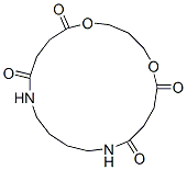 1,5-Dioxa-10,15-diazacyclononadecane-6,9,16,19-tetrone Structure