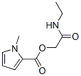 1H-Pyrrole-2-carboxylicacid,1-methyl-,2-(ethylamino)-2-oxoethylester(9CI) 구조식 이미지