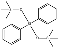 3,3-DIPHENYLHEXAMETHYLTRISILOXANE Structure