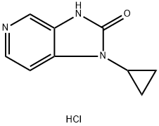 1-cyclopropyl-1H-iMidazo[4,5-c]pyridin-2(3H)-one hydrochloride Structure