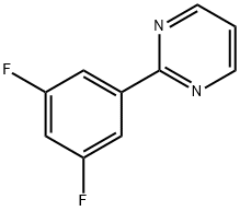 Pyrimidine, 2-(3,5-difluorophenyl)- (9CI) Structure